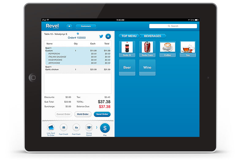 iPad POS Front End – Revel POS Reseller